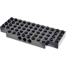 LEGO Svart Kloss 5 x 12 med Technic Hull (45403)