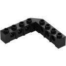 LEGO Black Brick 5 x 5 Corner with Holes (28973 / 32555)