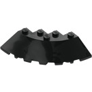 LEGO Negro Ladrillo 6 x 6 Circular (25°) Esquina (95188)