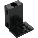 LEGO Black Brick 6 x 6 x 5 Gear Block (3863)