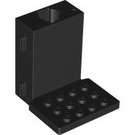 LEGO Black Brick 6 x 6 x 5 Gear Block (3863)