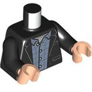 LEGO Sort Bruce Banner med Grå Ben Minifig Torso (973 / 76382)