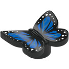 LEGO Negro Mariposa (Liso) con Azul y Blanco (80674 / 103358)