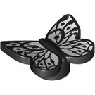 LEGO Black Butterfly (Smooth) with White (80674 / 107004)
