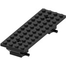 LEGO Zwart Auto Basis 4 x 12 x 1.33 (30278 / 76058)