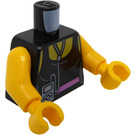 LEGO Black Cardio Carrie Minifig Torso (973 / 76382)