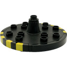 LEGO Black Carrousel with Yellow Stripes (48247)