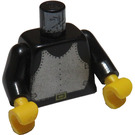 LEGO Schwarz Schloss Torso mit Breastplate und Schwarz Arme (973 / 73403)