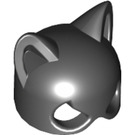 LEGO Zwart Catwoman Masker (grotere oogafstand) (55705)