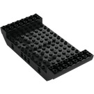 LEGO Black Center Hull 8 x 16 x 2.3 with Holes (95227)