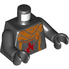 LEGO Zwart Char Minifig Torso (973 / 76382)