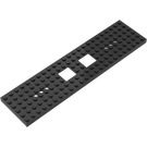 LEGO Zwart Chassis 6 x 24 x 2/3 (92340)