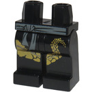 LEGO Noir Cole DX Jambes avec grise Courroie et Golden Dragon Queue (3815 / 95415)