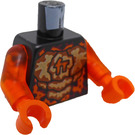 LEGO Black Cole (Golden Dragon) Crystalized Torso (973 / 90811)