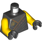 LEGO Black Cole - Legacy Rebooted Minifig Torso (973 / 76382)