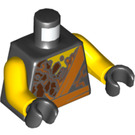 LEGO Zwart Cole Minifig Torso (973 / 76382)
