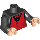 LEGO Schwarz Commentator Torso (973 / 76382)