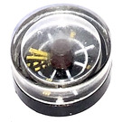 LEGO Black Compass with White and Yellow Lines