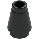 LEGO Black Cone 1 x 1 with Top Groove (4589)