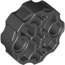 LEGO Zwart Connector Ronde met Pin en As Gaten (31511 / 98585)