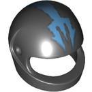 LEGO Black Crash Helmet with Aquaraiders Blue Trident (2446)