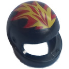 LEGO Noir Crash Casque avec Flames (83130 / 83133)