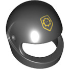 LEGO Black Crash Helmet with Robo SWAT Minifigure Head Logo (2446 / 16579)