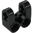 LEGO Black Cross Block 2 x 2 Split (Axle / Twin Pin) (41678)