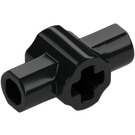 LEGO Zwart Kruis Connector met Gaten en As Holders (24122 / 49133)