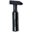 LEGO Black Cross Pein Hammer with 6 Rib Handle