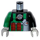 LEGO Schwarz Crunch Torso (973)