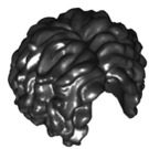 LEGO Schwarz Curly Haar mit Mittelscheitel (29634 / 86318)