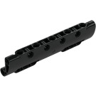 LEGO Schwarz Gebogen Paneel 11 x 3 mit 10 Pin Löcher (11954)