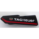 LEGO Black Curved Panel 21 Right with 'TAGHeuer' Sticker (11946)