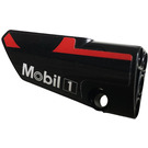 LEGO Black Curved Panel 3 Left with Mobil 1 decoration Right Side  Sticker (64683)
