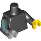LEGO Schwarz Cyborg Minifig Torso (973 / 88585)