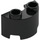 LEGO Black Cylinder 1 x 2 Half (68013)