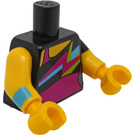 LEGO Svart Dance Instructor Minifigur Kropp (973 / 27951)