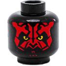 LEGO Black Darth Maul Head (Recessed Solid Stud) (83797 / 96707)