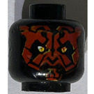 LEGO Sort Darth Maul Hoved (Sikkerheds knops) (3626)