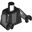 LEGO Zwart Death Eater Minifig Torso (973 / 76382)
