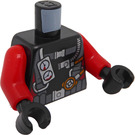 LEGO Svart Deep Sea Minifigur Overkropp (973 / 76382)