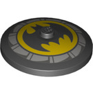 LEGO Noir Dish 4 x 4 avec Batman Décoration (Stud solide) (3960 / 77206)