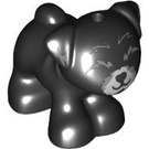 LEGO Schwarz Hund mit geschlossen Augen (101257)