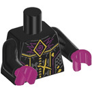 LEGO Black Dooper Minifig Torso (973)