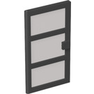 LEGO Door 1 x 4 x 6 with 3 Panes and Transparent Black Glass and Handle (76041)