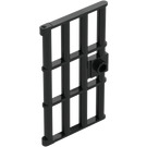 LEGO Black Door 1 x 4 x 6 with Bars (60621)