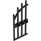 레고 검은색 문 1 x 4 x 9 Arched Gate ~와 함께 Bars (42448)