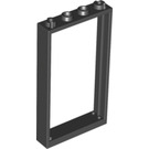 LEGO Black Door Frame 1 x 4 x 6 (Double Sided) (30179 / 76245)