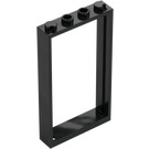 LEGO Nero Porta Telaio 1 x 4 x 6 (Unilaterale) (40289 / 60596)